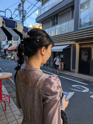 ヘアアレンジ 大人女性カット/ヘア セット✨️片本🌸のヘアスタイル