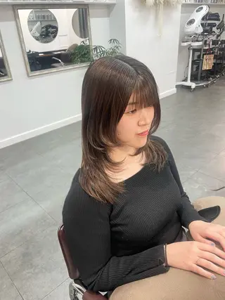 ロング カラー 野町好花 レイヤー/髪質改善のヘアスタイル