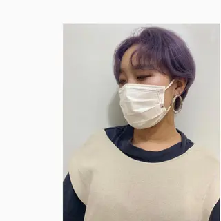 ショート カラー パーマ 🐶 アヤカのヘアスタイル