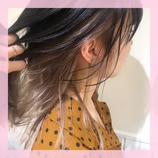 ミディアム カラー 🍒前川 🍒のヘアスタイル
