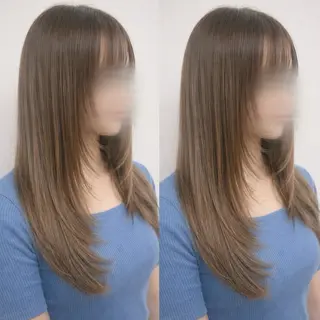 ロング カラー ハイトーン🎀 暖色系カラー🎀愛美のヘアスタイル