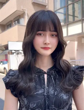 ミディアム カラー 韓国系レイヤー特化 hiroのヘアスタイル