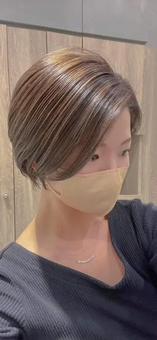 ショート カラー 🌸銀座一丁目/美髪 矯正🌸山田 隆介のヘアスタイル