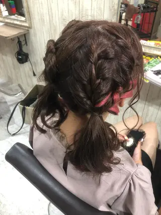 ヘアアレンジ みやもと まなみのヘアスタイル