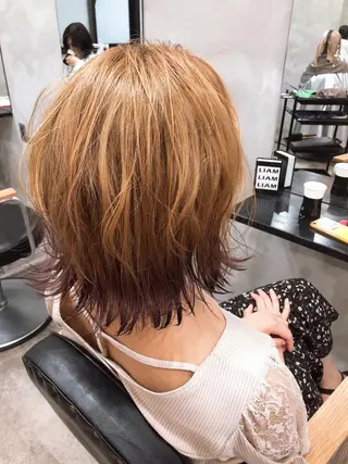 ミディアム カラー 中村 優志のヘアスタイル
