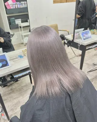 ミディアム カラー 🦄ハイトーンカラー 🦄まるおしょうのヘアスタイル
