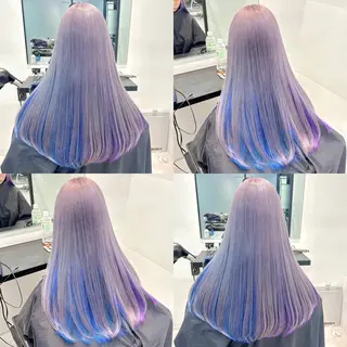 ロング カラー ブリーチ&エクステ 🥀ケアカラー特化のヘアスタイル