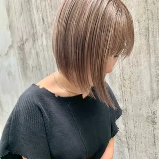 カラー 🍒艶カラー/ベー ジュ/髪質改善🍒のヘアスタイル