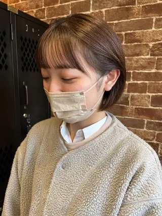 ショート カラー パーマ ヘアアレンジ メンズ キッズ ネイル マツエク・マツパ アイブロウ 久木原 ゆりのヘアスタイル