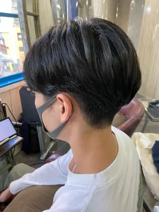 ショート パーマ メンズ カットパーマ✂️ 小坂田玲亜のヘアスタイル