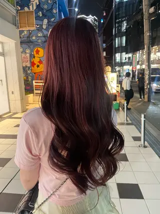 ロング カラー 柔らかい艶暖色 レイヤー🫧姫汝のヘアスタイル