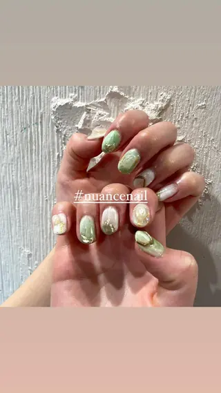 ネイル 淡色ネイル 🎀moeのネイルデザイン