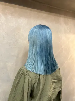 セミロング ❤️‍🔥シールエク ＋カラー京❤️‍🔥のヘアスタイル