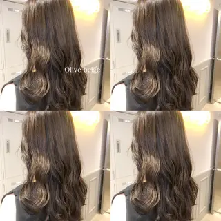 ロング カラー ハイトーン×レイヤー カットTAKUMIのヘアスタイル