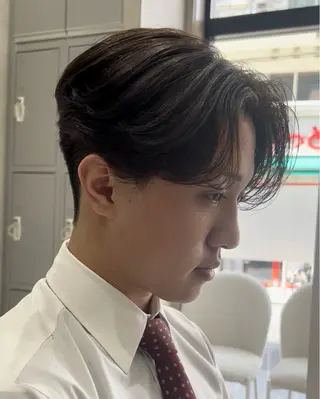 パーマ メンズ 毛流れ/メンズパーマ kanata/溝の口のヘアスタイル