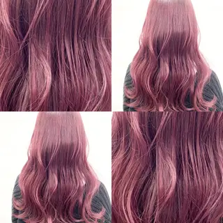 ロング カラー ハイトーン×レイヤー カットTAKUMIのヘアスタイル