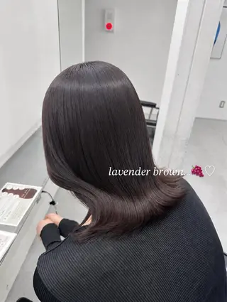 ミディアム カラー カラーモデル募集中 /新潟万代/かこ🩵のヘアスタイル