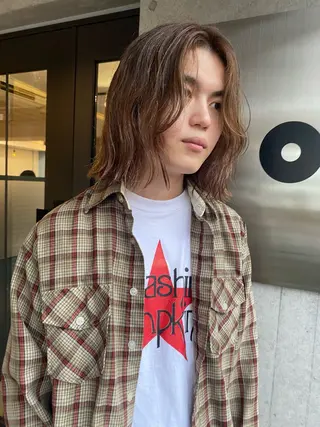 ミディアム YUUKI/ウルフ .ボブパーマのヘアスタイル