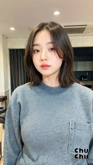 ミディアム 期間限定 カット　りょうのヘアスタイル