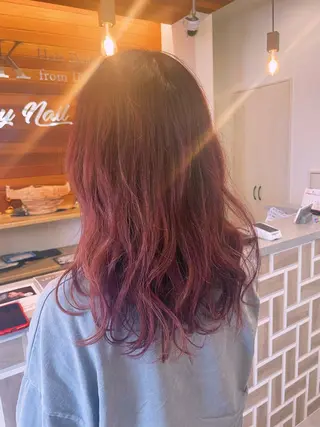 ロング カラー やまこし 美裕樹のヘアスタイル