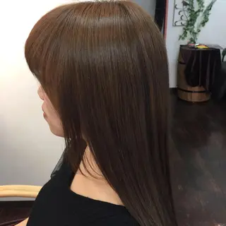 セミロング カラー 桧山 真のヘアスタイル