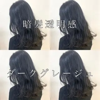 カラー パーマ ヘアアレンジ ♡透け感カラー 大賀哲平♡のヘアスタイル