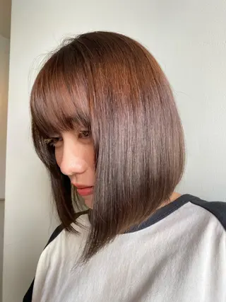 ミディアム カラー ヘアアレンジ マツエク・マツパ アイブロウ shoji༄ mikuのヘアスタイル