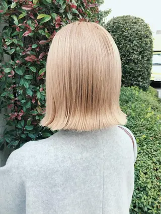 ミディアム カラー ブリーチ特化/レイヤ ーカット🥀マサルのヘアスタイル