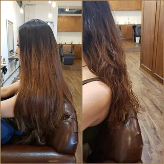 ロング 饒平名 知也のヘアスタイル