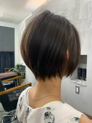 ショート カラー パーマ ヘアアレンジ ショートカット fropeのヘアスタイル