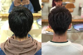 ショート カラー メンズ ✨デザインカラー✨ ハイトーン　森貴章のヘアスタイル