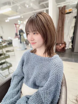 ミディアム ショート/ボブ ハイトーン❤️原航平のヘアスタイル