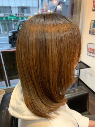 ミディアム カラー 西尾 太郎のヘアスタイル
