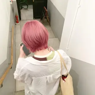 ショート カラー ヘアアレンジ 🎀暖色カラー🎀 ♡yurika♡のヘアスタイル