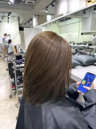 ショート カラー 年齢悩みを全て解消/ 白髪と癖毛 松本雄光のヘアスタイル
