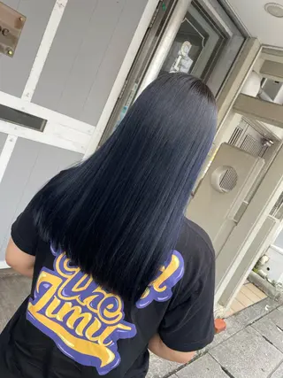 ロング カラー miloc かおりのヘアスタイル