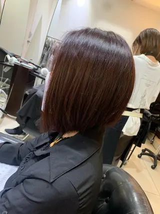 ミディアム 吉本 yoshimotoのヘアスタイル