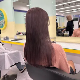 セミロング カラー ヘアアレンジ mai🍑暖色カラー /レイヤー💖のヘアスタイル