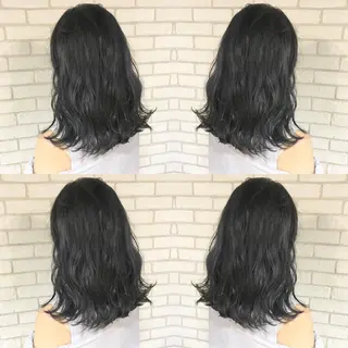 セミロング カラー 佐藤 高徳のヘアスタイル