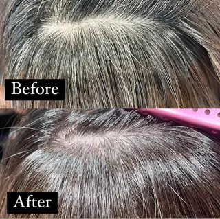 ミディアム カラー ショート/脱白髪染め ☆宇﨑悠実のヘアスタイル