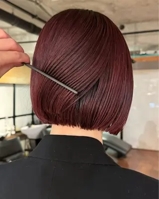 ショート FILMS haru 暖色/ぱつっとbobのヘアスタイル