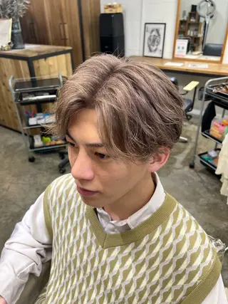 カラー メンズ QOL円山 SHOTAのヘアスタイル