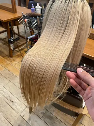 セミロング カラー 髪質改善🌸縮毛矯正 専門家💖後藤のヘアスタイル