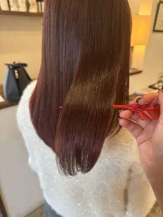 ロング カラー EFFACE鴻巣 2号店  中山柚香のヘアスタイル