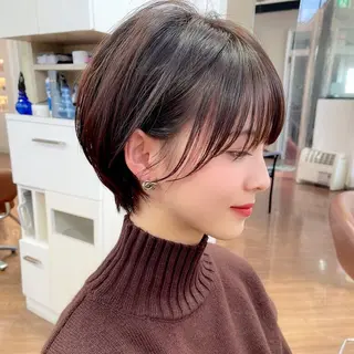 ショート お顔まわりカット たなかちなみ🦤♡のヘアスタイル