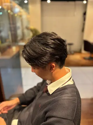 ショート パーマ メンズ 👑メンズパーマ/髪 質改善/鎌倉🐮のヘアスタイル