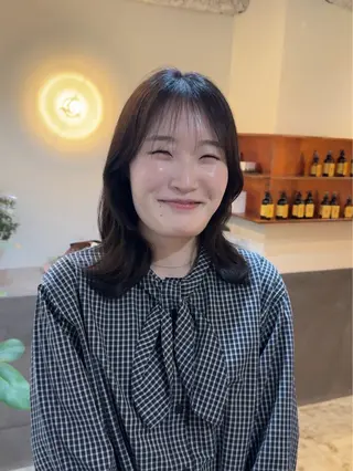 セミロング 愛花/久屋大通/ 切りっぱなしボブのヘアスタイル