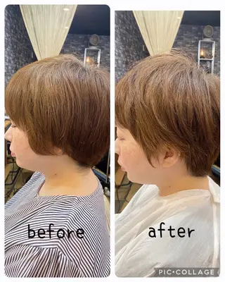 ショート ひばり美容室カット 石井　里佳のヘアスタイル