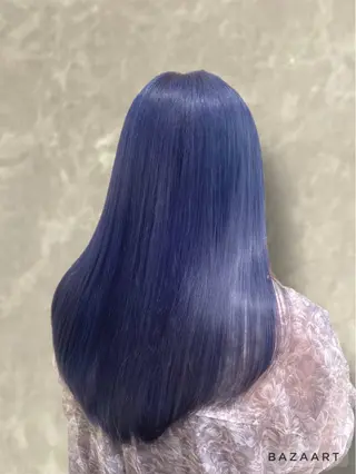 セミロング カラー 心斎橋/ブリーチなし 髪質改善/レイヤーのヘアスタイル