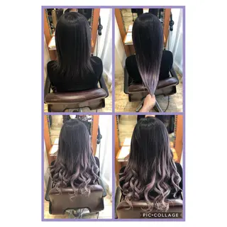ロング カラー 100%髪質改善特化 TRUNSのヘアスタイル
